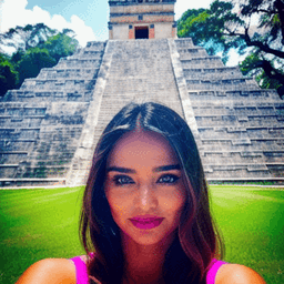 Selfie with Chichen Itza AI avatar/profile picture for women